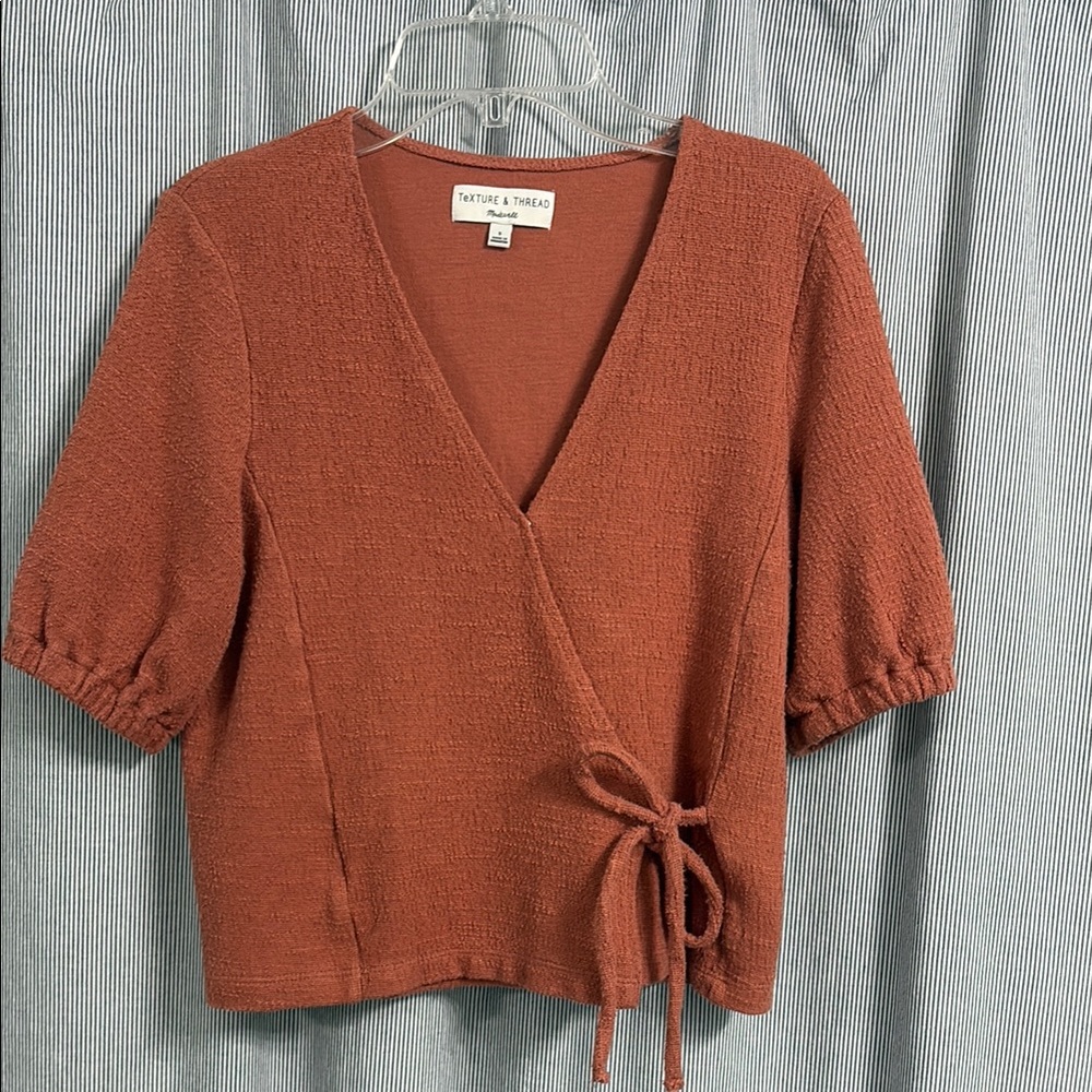 Madewell Women's Cotton Wrap Top